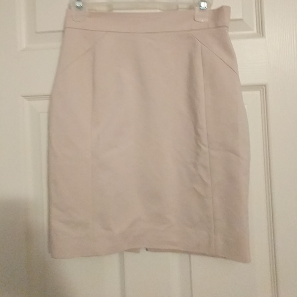 Tan pencil skirt